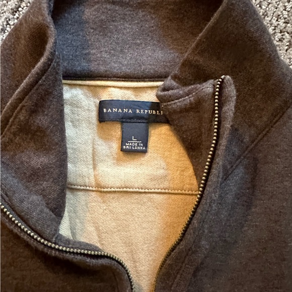 Brown Banana Republic, quarter zip sweater - Picture 3 of 3